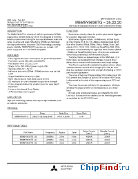 Datasheet M5M5Y5636TG-20 manufacturer Mitsubishi