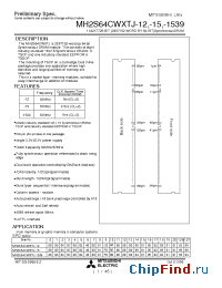 Datasheet MH2S64CWXTJ manufacturer Mitsubishi