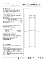 Datasheet MH32V725BST производства Mitsubishi