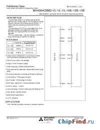 Datasheet MH4S64CBMD-12 производства Mitsubishi