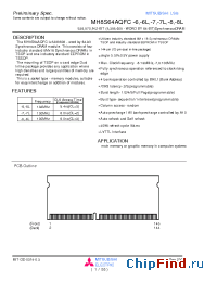 Datasheet MH8S64AQFC-8L производства Mitsubishi