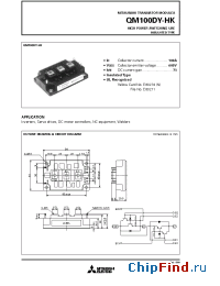 Datasheet QM100DY-HK manufacturer Mitsubishi