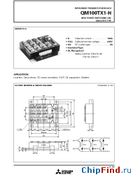 Datasheet QM100TX1-H manufacturer Mitsubishi