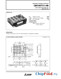 Datasheet QM100TX1-HB manufacturer Mitsubishi