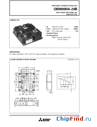 Datasheet QM800HA-24B manufacturer Mitsubishi