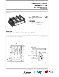 Datasheet QM80DY-3H manufacturer Mitsubishi
