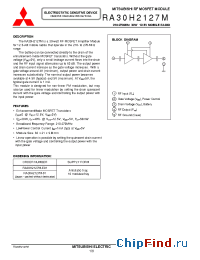 Datasheet RA30H2127M manufacturer Mitsubishi