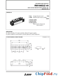 Datasheet RM100D2Z-40 manufacturer Mitsubishi