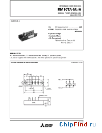 Datasheet RM10TA-H manufacturer Mitsubishi
