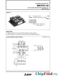 Datasheet RM15TC-40 manufacturer Mitsubishi