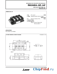 Datasheet RM200DA-20F manufacturer Mitsubishi