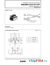 Datasheet RM20CA manufacturer Mitsubishi