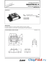 Datasheet RM30TPM-H manufacturer Mitsubishi