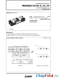 Datasheet RM500UZ-M manufacturer Mitsubishi