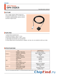 Datasheet GPA-CG2C5 manufacturer Mitsumi