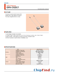 Datasheet GPA-CG2C7 manufacturer Mitsumi