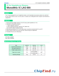 Datasheet LAG665 manufacturer Mitsumi