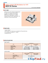 Datasheet MDF33-VJ120A manufacturer Mitsumi