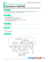 Datasheet MM1068 manufacturer Mitsumi