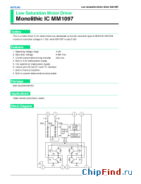 Datasheet MM1097 manufacturer Mitsumi