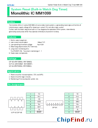 Datasheet MM1099BF manufacturer Mitsumi