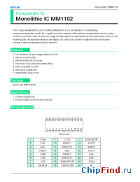 Datasheet MM1102XF manufacturer Mitsumi