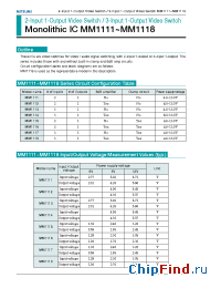 Datasheet MM1114XF manufacturer Mitsumi