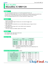 Datasheet MM1124A производства Mitsumi
