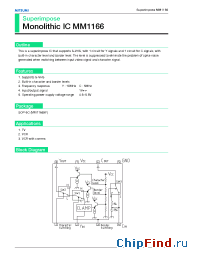 Datasheet MM1166 manufacturer Mitsumi