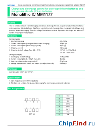 Datasheet MM1177B manufacturer Mitsumi