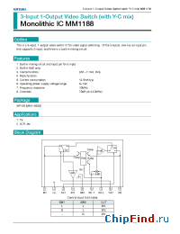 Datasheet MM1188XS manufacturer Mitsumi