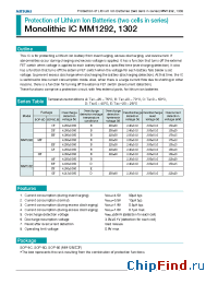 Datasheet MM1292KF manufacturer Mitsumi