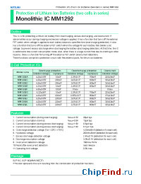 Datasheet MM1292L manufacturer Mitsumi