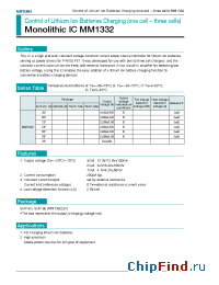 Datasheet MM1332A manufacturer Mitsumi