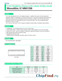 Datasheet MM1336CF manufacturer Mitsumi