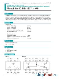 Datasheet MM1377 manufacturer Mitsumi