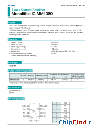 Datasheet MM1380AW manufacturer Mitsumi