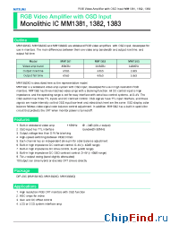 Datasheet MM1382 manufacturer Mitsumi