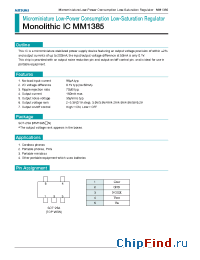 Datasheet MM1385AN manufacturer Mitsumi