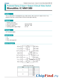 Datasheet MM1389 manufacturer Mitsumi