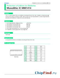 Datasheet MM1414 manufacturer Mitsumi