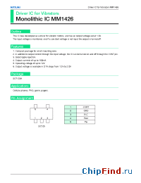 Datasheet MM1426 manufacturer Mitsumi