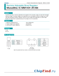 Datasheet MM1431AN manufacturer Mitsumi