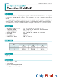 Datasheet MM1448 manufacturer Mitsumi