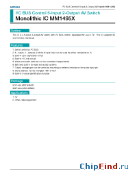 Datasheet MM1495 manufacturer Mitsumi