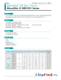 Datasheet MM1501 manufacturer Mitsumi