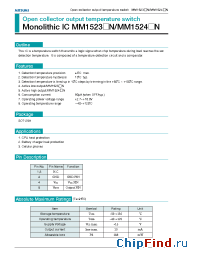 Datasheet MM1523N manufacturer Mitsumi