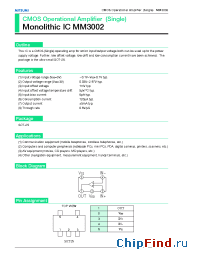 Datasheet MM3002 manufacturer Mitsumi