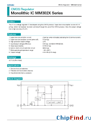 Datasheet MM3022B manufacturer Mitsumi