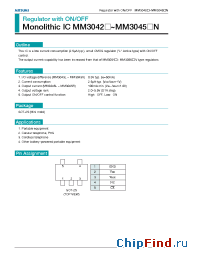 Datasheet MM3042 manufacturer Mitsumi